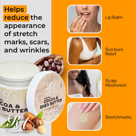 RA COSMETICS used on hair ends reducing frizz and adding shine benefit