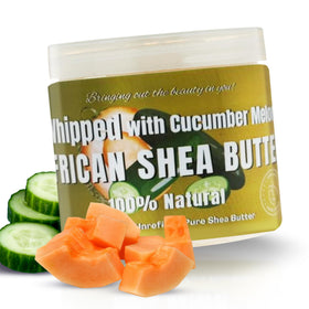 RA COSMETICS jar front view showing whipped shea butter and benefits