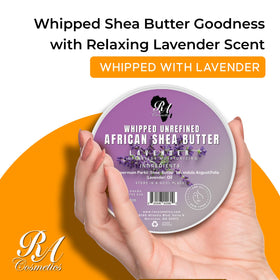 RA COSMETICS whipped shea close-up texture showing airy creaminess and easy spreadability