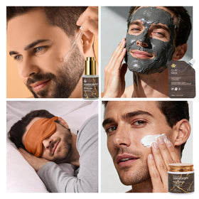 RA ROSA ACCA manicure set and silk sleep mask image highlighting pampering extras