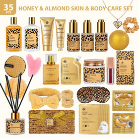 RA ROSA ACCA face care flatlay highlighting included masks and cleanser benefits