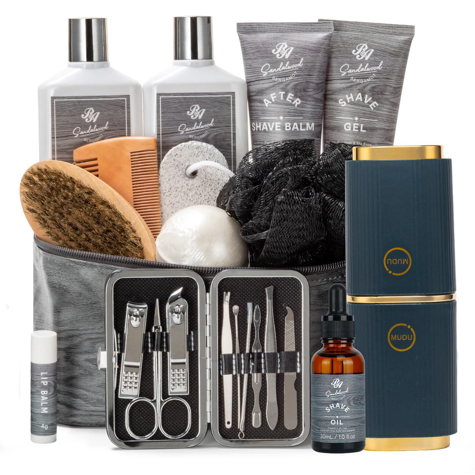 RA ROSA ACCA front packaging bag showing organized travel-ready grooming set