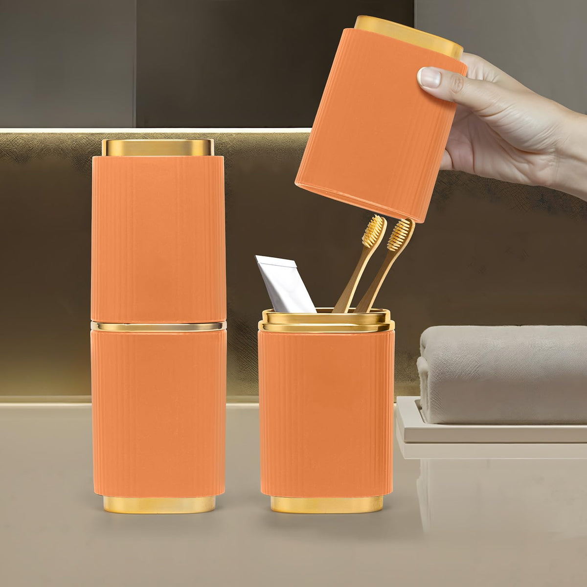 RA ROSA ACCA lifestyle bathroom scene illustrating daily routine and gift-ready presentation