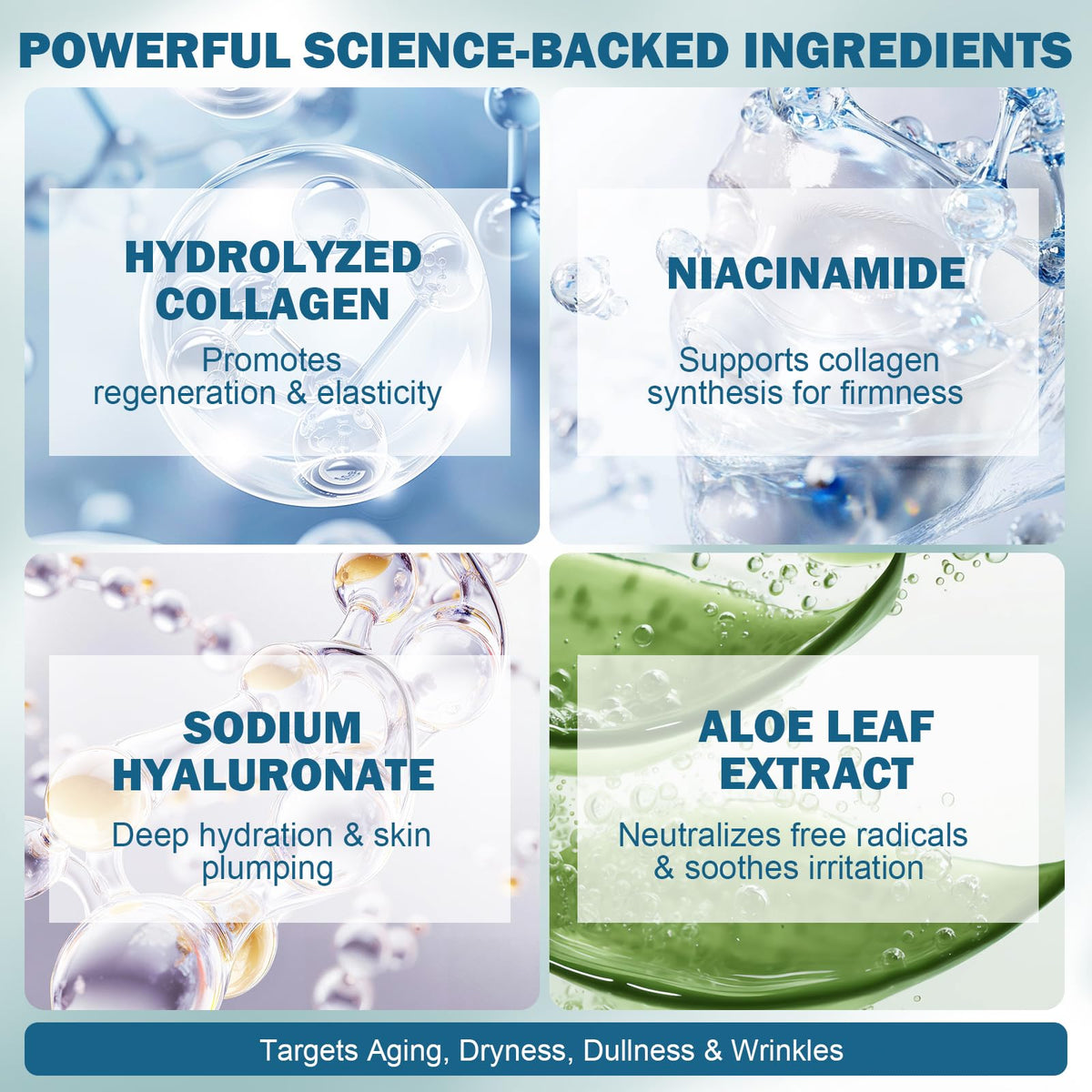 Racgrul applied alone in daily routine to boost moisture and texture