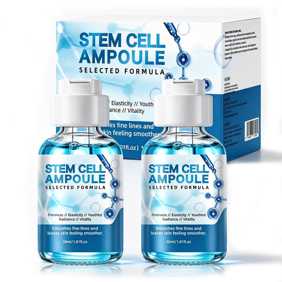 Racgrul front packaging showing ampoule benefits and travel-ready size