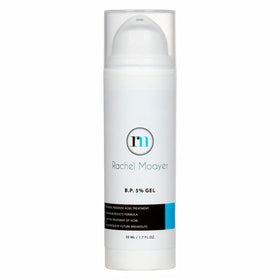 Rachel Moayer Skincare front packaging showing gel tube and benefit of gentle application