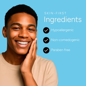 Rachel Moayer Skincare label close-up showing key ingredients and clear usage info