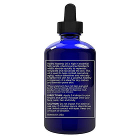 Radha Beauty close-up of bottle texture highlighting cold-pressed clarity
