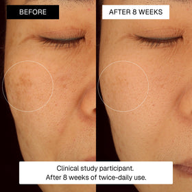 Radiance Plan brightening mask close-up with creamy texture for quick glow