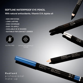 Radiant Professional arm swatch of dark brown shade demonstrating true pigmentation
