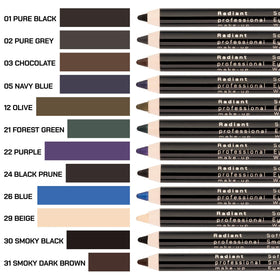 Radiant Professional eyeliner applied on model eye showing defined, comfortable wear