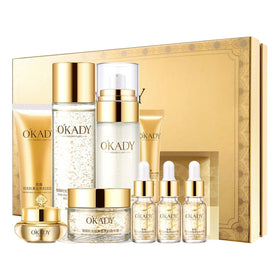 RadiantRise full 10-piece set displayed, shows complete routine benefits