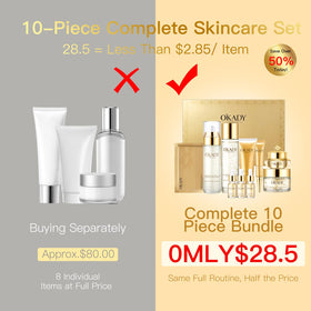 RadiantRise vitamin C serum dropper showing lightweight absorbent texture