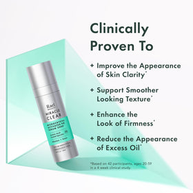 Rael applied to cheek close-up showing smoother-looking pores after use
