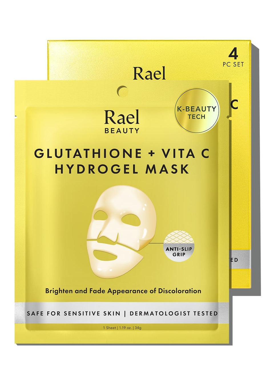 Rael front packaging showing product name and brightening promise