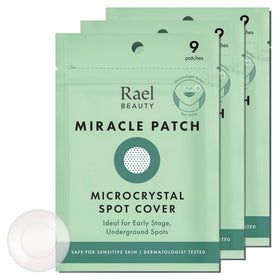 Rael front packaging showing product and count, practical blemish care