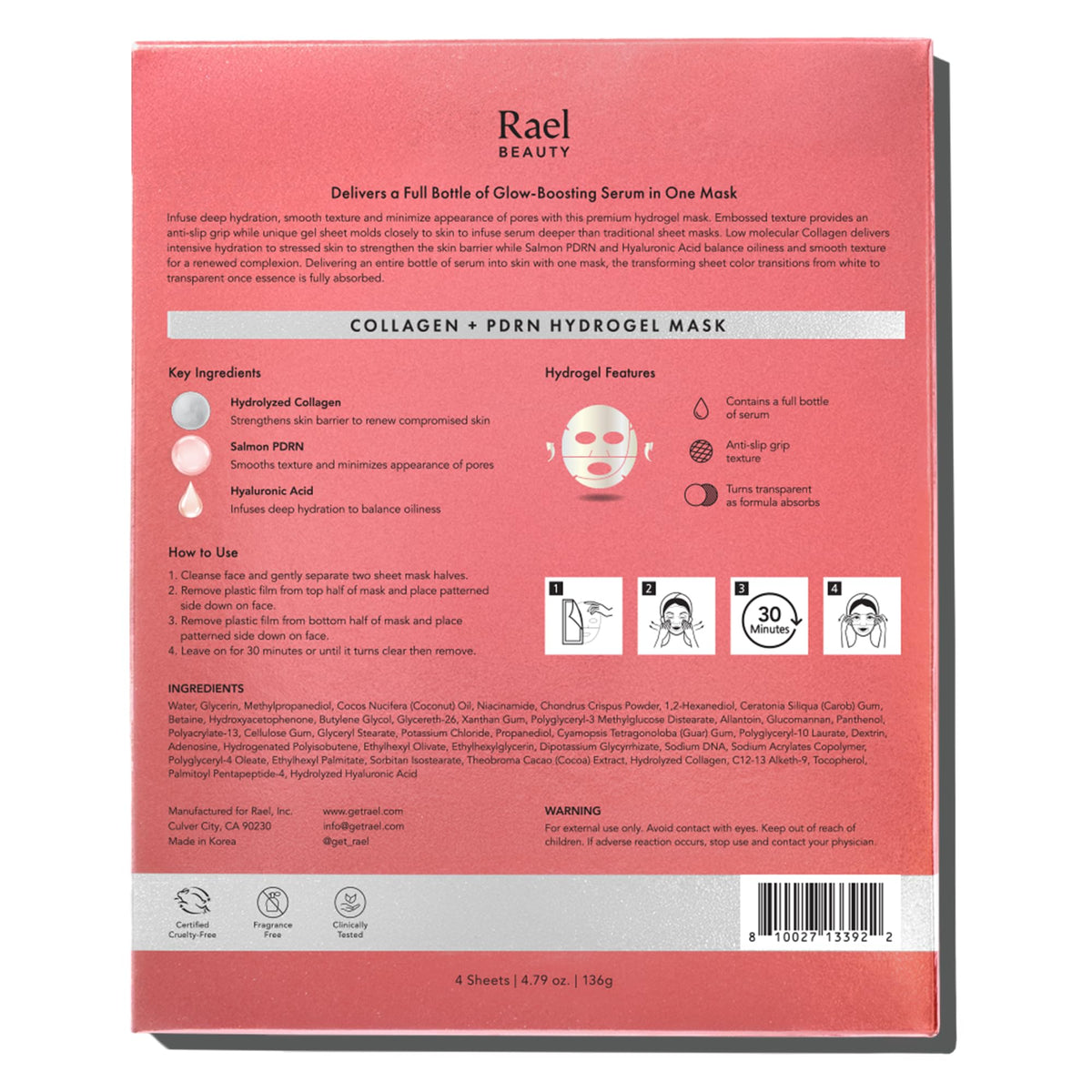 Rael nighttime skincare setup with mask illustrating PM routine benefits