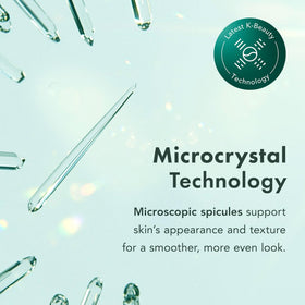 Rael bottle close-up showing applicator and clear serum, emphasizes precision