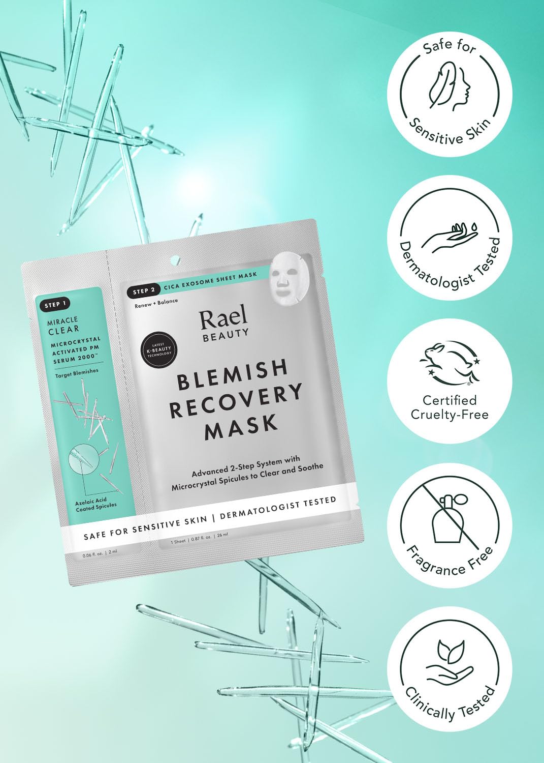 Rael nighttime routine lifestyle scene illustrating PM skincare use