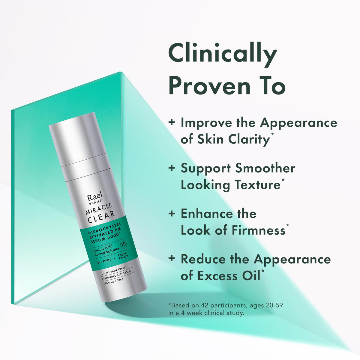 Rael serum on hand demonstrating spreadability and hydration benefit