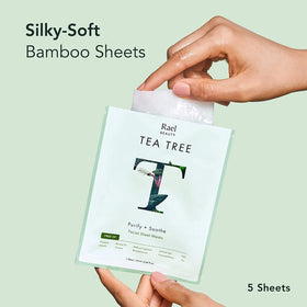 Rael bamboo sheet close-up showing soft texture and snug fit benefit