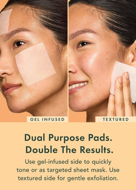 Rael textured side close-up showing gentle exfoliation surface for smoother skin