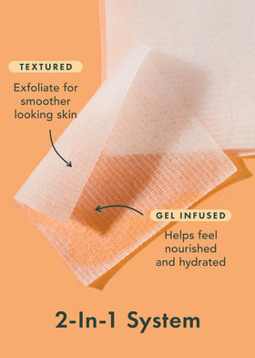 Close-up of Rael pad serum drip illustrating concentrated actives delivery
