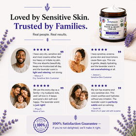 RaGaNaturals bedside jar in nighttime routine conveying calming lavender ritual