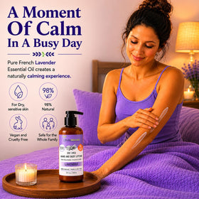 RaGaNaturals lotion texture on dispenser demonstrating quick absorption benefit