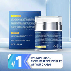 Ragkun before and after illustration depicting improved skin texture and visible smoothing