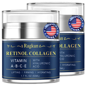 Ragkun front packaging showing two airless pumps for travel-friendly convenience