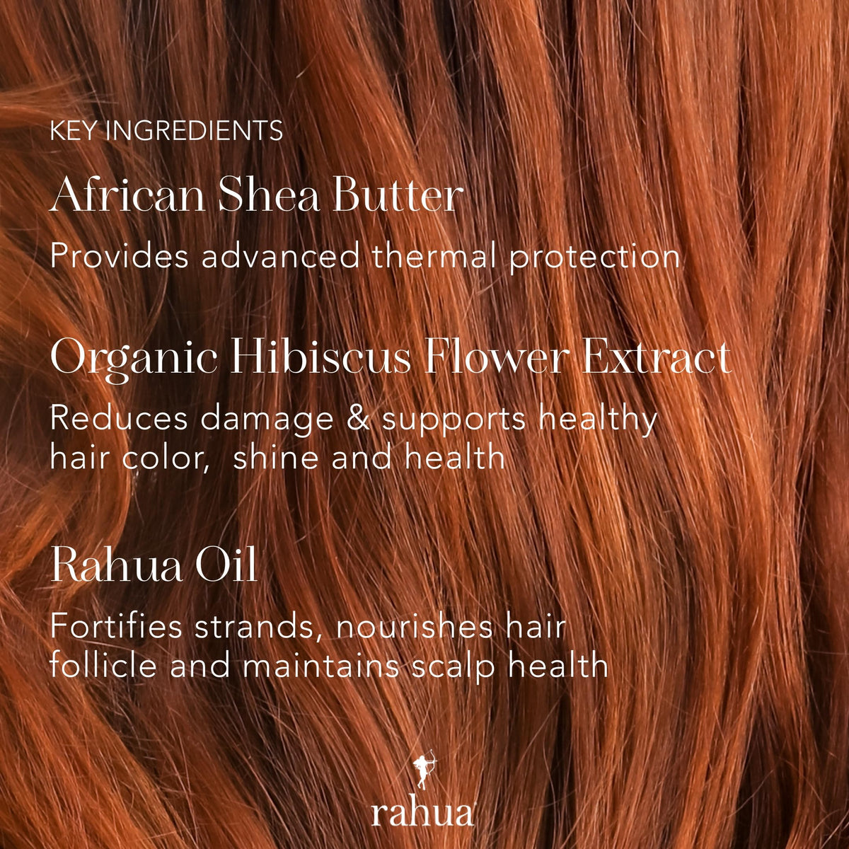 Rahua label detail highlighting Amazonian ingredients and silicone-free benefit
