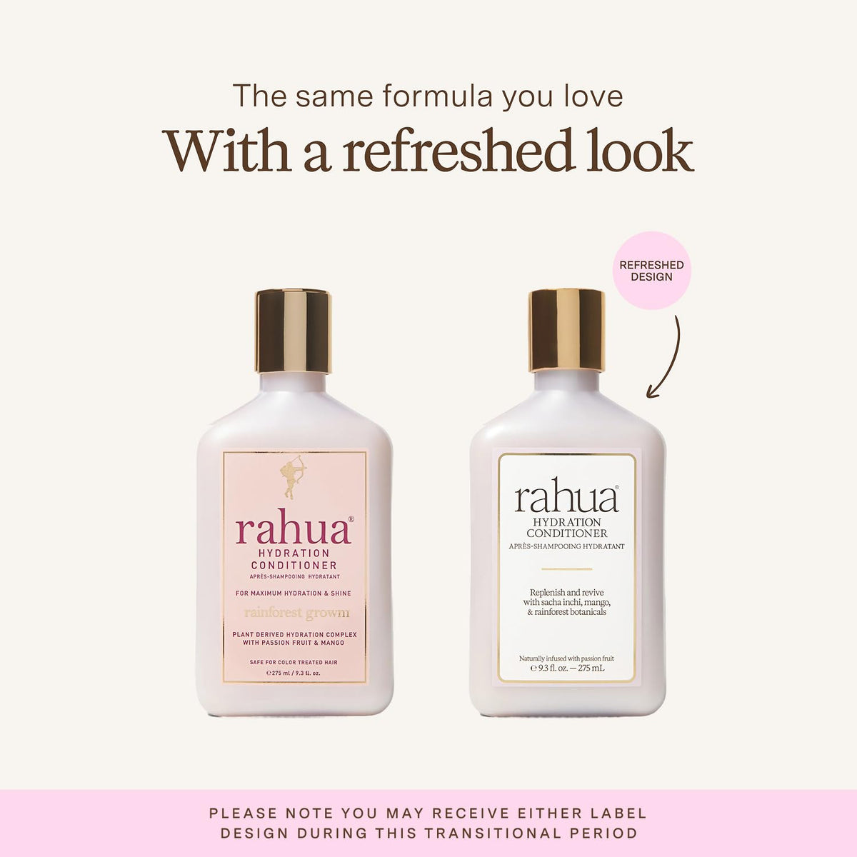 Rahua conditioner pump closeup highlighting easy dispensing and hygienic design