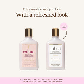 Rahua conditioner pump closeup highlighting easy dispensing and hygienic design