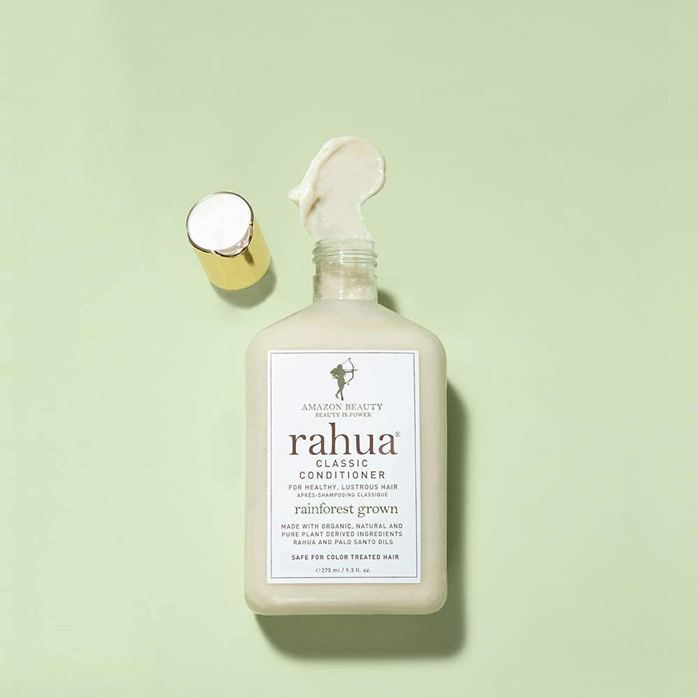 Rahua conditioner paired with shampoo showing complete haircare system