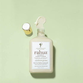 Rahua conditioner paired with shampoo showing complete haircare system