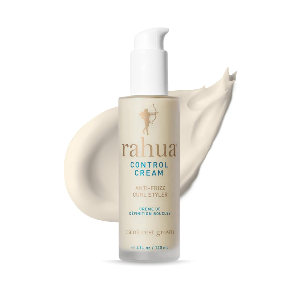 Rahua control cream front bottle showing label and 4 fl oz size benefit shine
