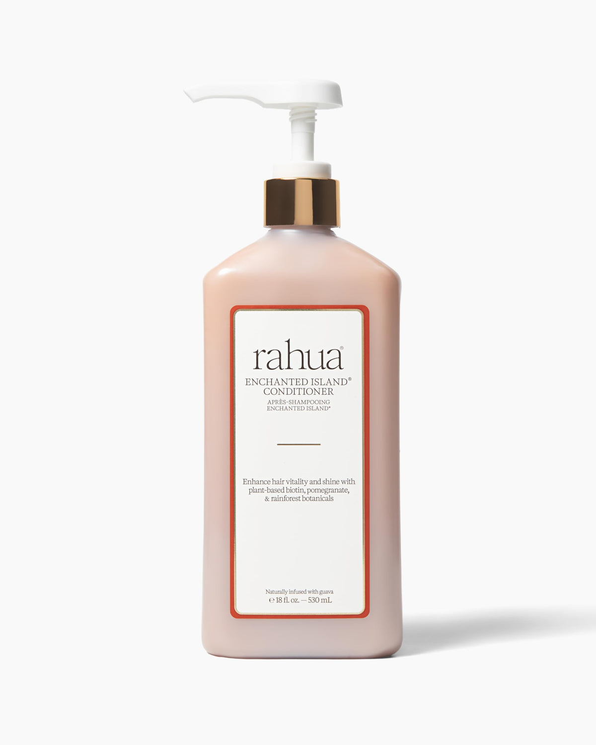 Rahua front bottle showing label and 18 fl oz size, highlighting strength