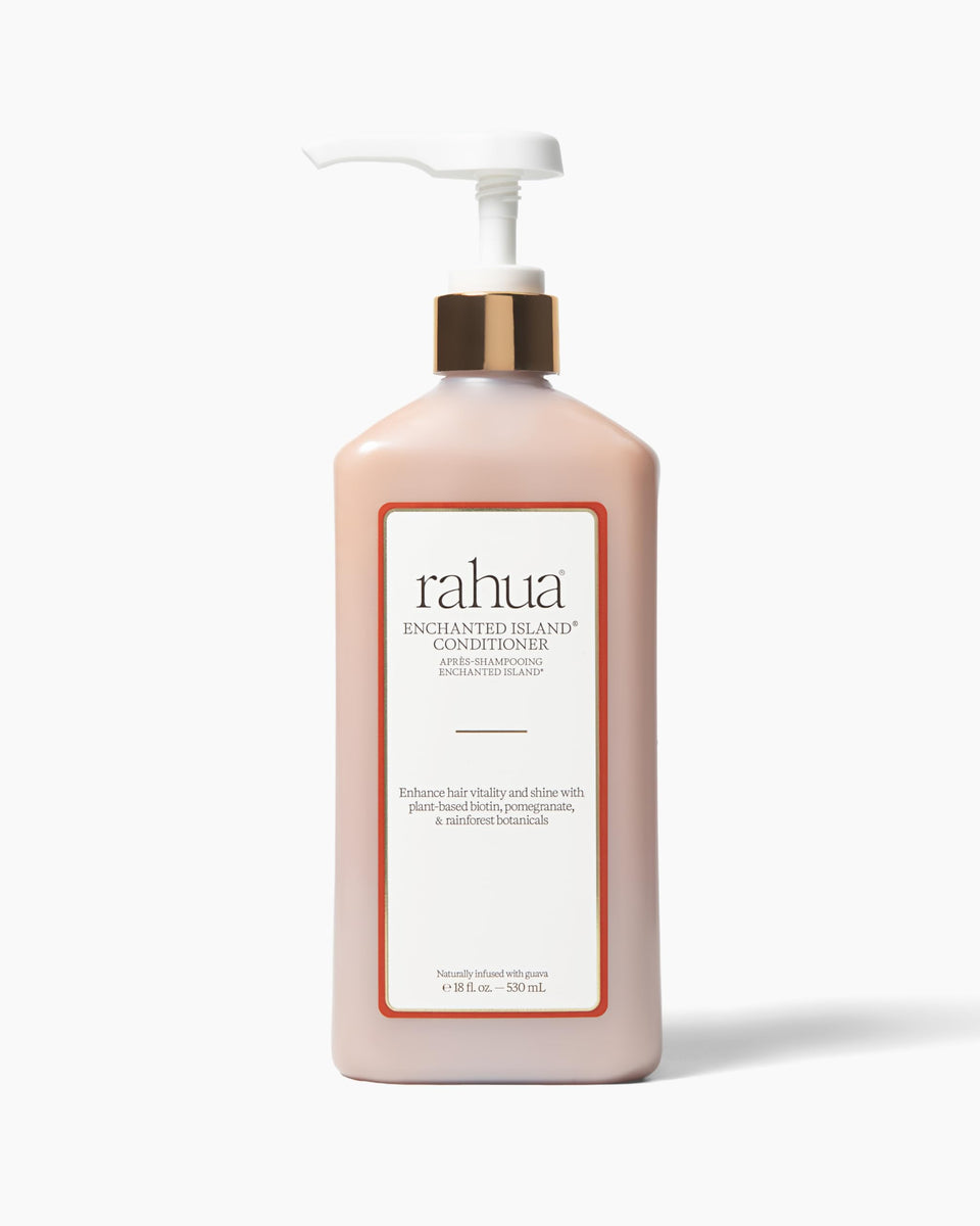 Rahua front bottle showing label and 18 fl oz size, highlighting strength