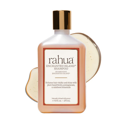 Rahua front bottle showing product design and tropical benefit