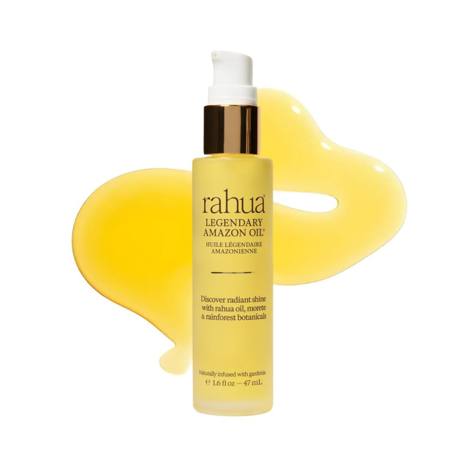 Rahua front packaging bottle showing sleek design and volume benefit