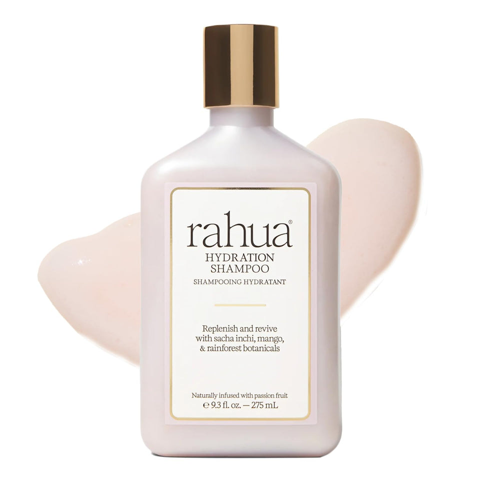 Rahua front bottle view showing hydration shampoo and nourishing benefit