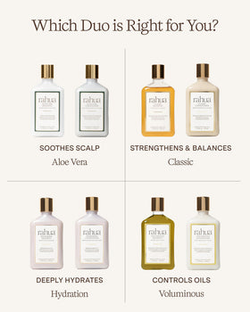 Rahua label closeup featuring ingredient list and transparency benefit