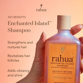 Rahua biotin and vitamins display promoting strengthened hair follicles