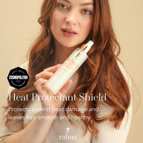 Rahua oils and botanicals arranged to show rainforest-grown nourishment benefits
