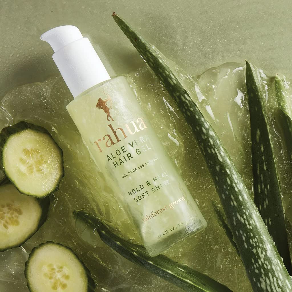 Rahua label detail focusing on rainforest botanicals and ingredient transparency