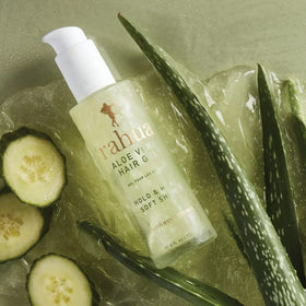 Rahua label detail focusing on rainforest botanicals and ingredient transparency