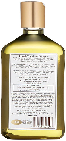 Rahua shampoo being applied in shower for invigorating cleanse