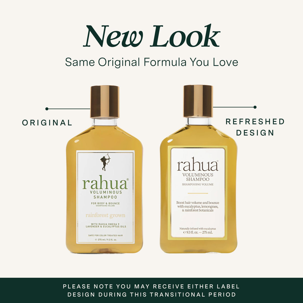 Rahua back label close-up listing botanical ingredients and benefits