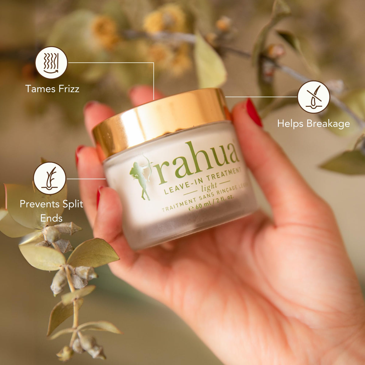 Rahua whipped texture close-up of product showing lightweight, non-greasy absorption